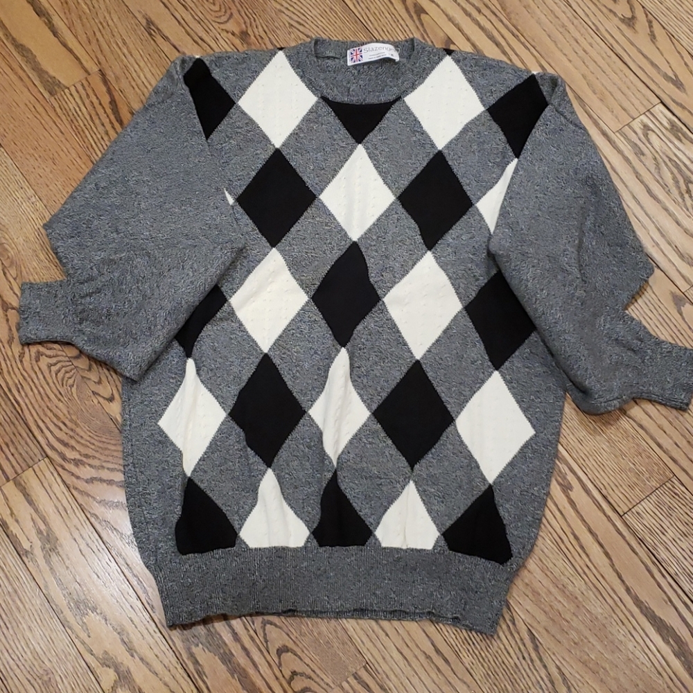 Slazenger golf shop argyle cotton sweater